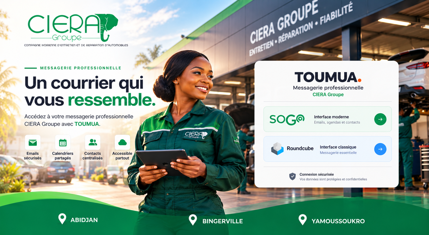 CIERA Groupe  votre messagerie professionnelle Tomoua